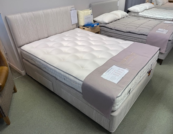 150cm King Size 2+2 Drawer Divan Set With Dual Tension Mattress (soft & Medium)